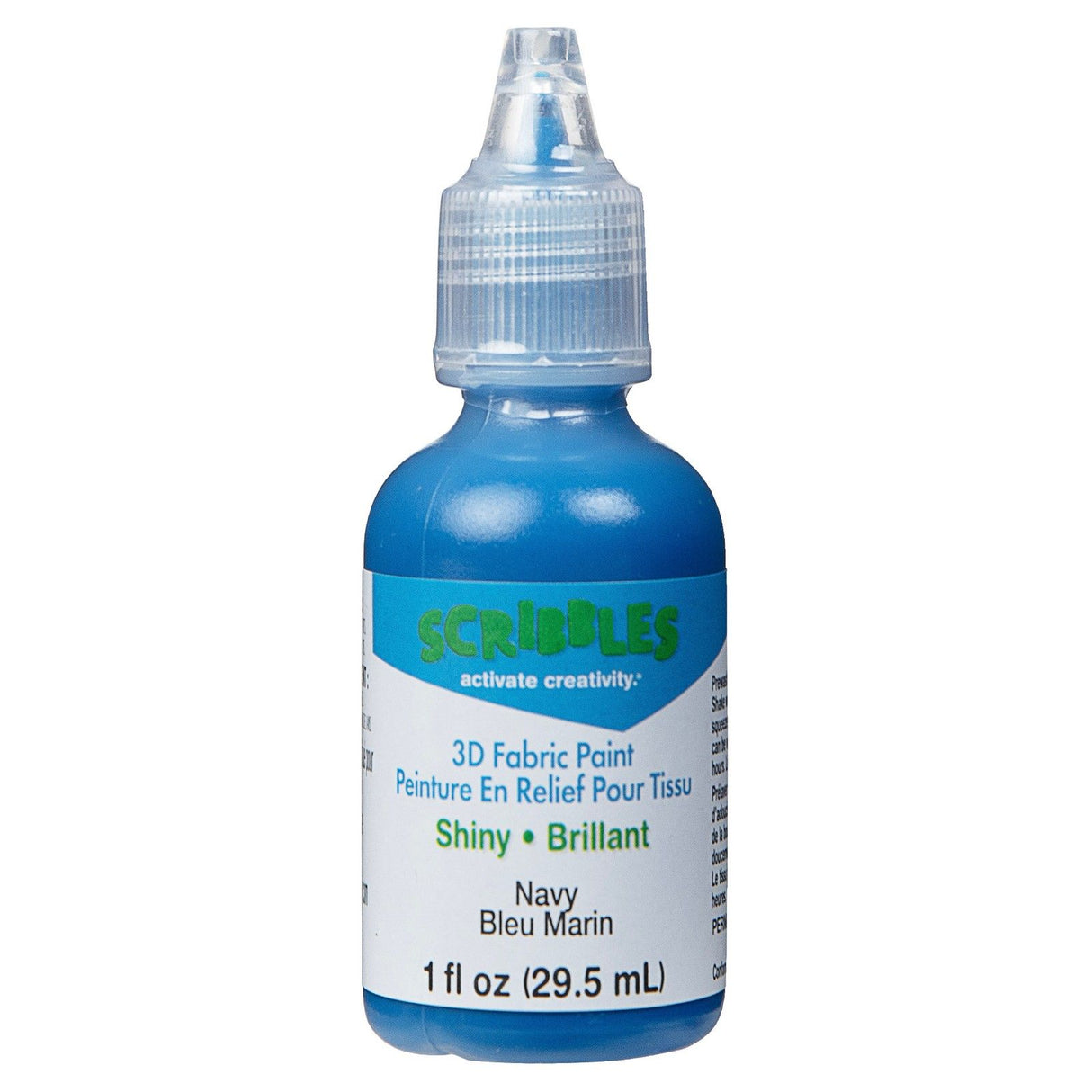Scribbles • 3D-Textilfarbe glänzend 29,5 ml Marineblau