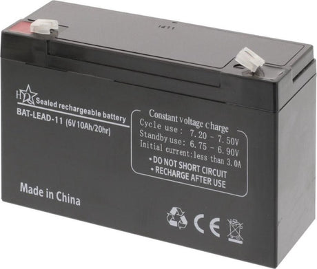 HQ - Bat-Lead-11 Blei-Säure-Batterie 6 V 10 Ah