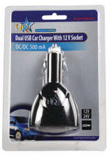 Hq p. sup. USB202 Doppel-USB-Autoladegerät mit 12-V-Anschluss