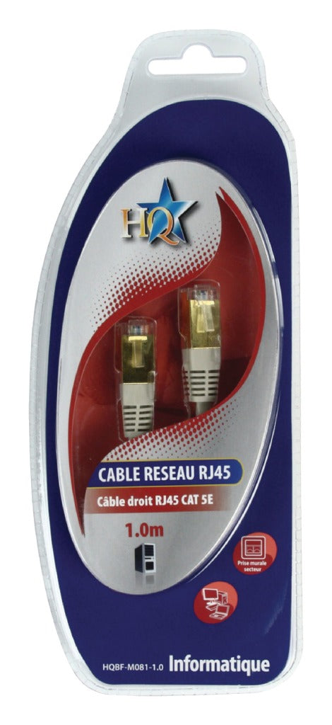 HQ BF-m081-1.0 Cat5e Utp Netzwierk Kabel RJ45 (8 8) männlech-rj45 (8) männlech 1,00 M