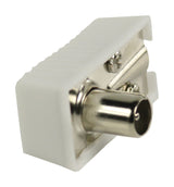 Valueline Valueline VLSP40900W Vest Coax Connectors Coax Male White