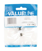 Valueline Valueline Vlsp40941W Coax coupling Coax Female Coax Female White