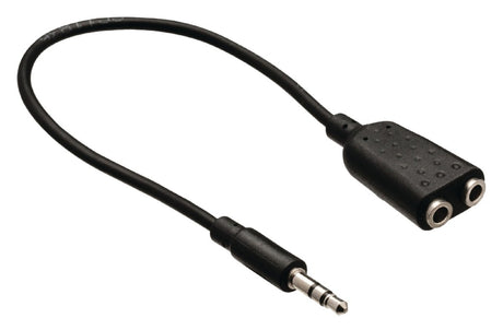 Valueline vlab22100b02 Klinken-Stereo-Audio-Verteilerkabel 3,5 mm Stecker – 2 x 3,5 mm Buchse 0,20 m schwarz