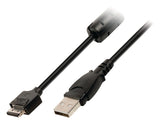 Valueline VLCP60806B20 Kamera-Datenkabel, USB 2.0 A-Stecker – 12P Canon-Stecker, 2,00 m, Schwarz