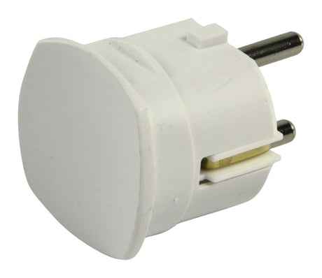HQ EL-ST005 Schukostecker mit seitlichem Ausgang weiß
