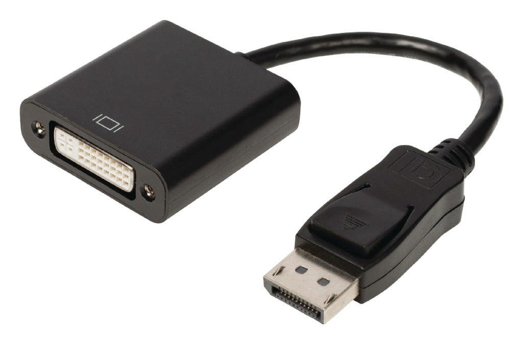 Valueline VLCB37250B02 DisplayPort-Adapterkabel, DisplayPort-Stecker – DVI-D 24 + 1-polige Buchse, 0,20 m, Schwarz