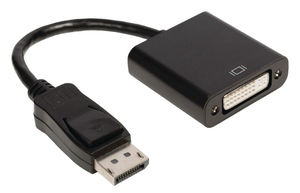 Valueline VLCB37250B02 DisplayPort-Adapterkabel, DisplayPort-Stecker – DVI-D 24 + 1-polige Buchse, 0,20 m, Schwarz