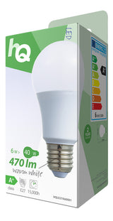 HQ LE27A60001 LED-Lampe A60 E27 6,5W 470lm 2.700K