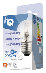 HQ HQHE27 BALL001 HALOGEN LAMP BOGEL E27 18 W 205 LM 2 800 K