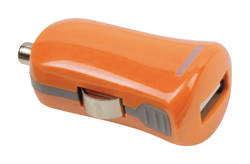 VALUELINE VLMP11950O USB-AUTOLADER USB Une connexion de voiture féminine-12V Oranje