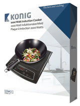 Kouml;nig Induktionsherd 2000 W schwarz
