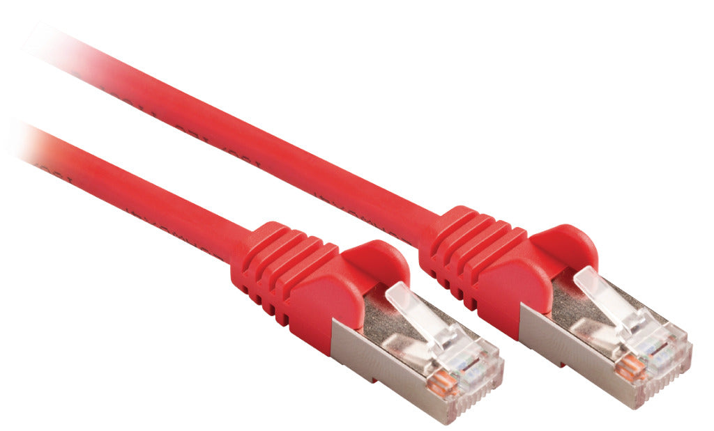 VALUELINE VALUELINE VLCP85121R20 CAT5E SF UTP OMETNI KABEL RJ45 (8 8) Moški RJ45 (8 8) Moški 2,00 m rdeča