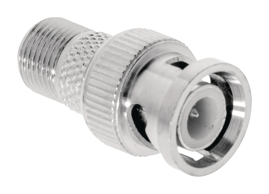 Valueline VLSP41965M Antennenadapter BNC-Stecker – F-Stecker Buchse Silber