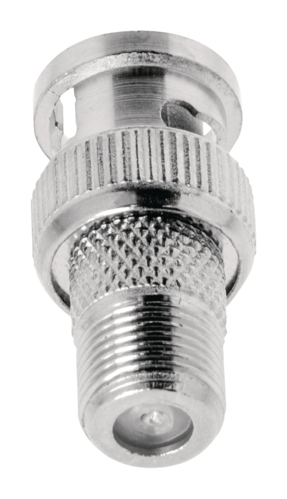 Valueline VLSP41965M Antennenadapter BNC-Stecker – F-Stecker Buchse Silber