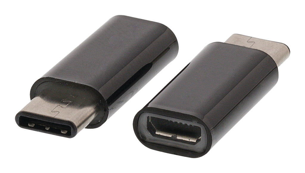 Valueline valueline vlcp60910b usb 2.0-adapter usb-c male usb micro-b female zwart