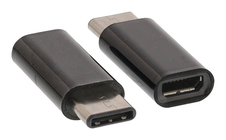 Valueline VLCP60910B USB 2.0 Adapter USB-C Stecker - USB Micro-B Buchse schwarz