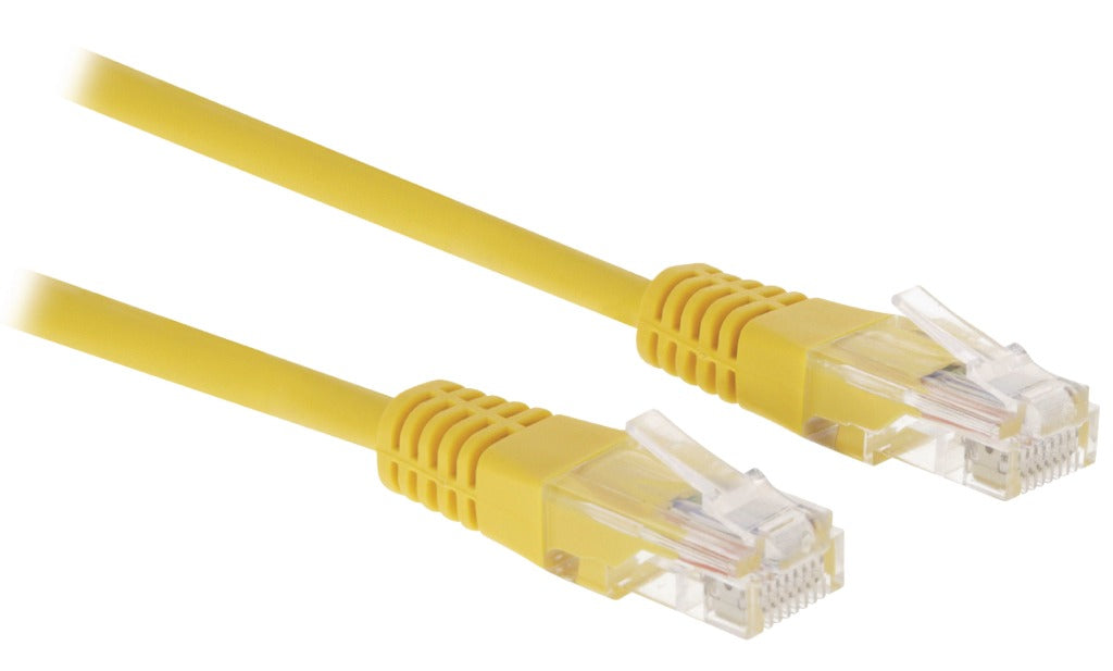 VALUELINE VALUELINE VLCT85000Y30 CAT5E UTP METREM CAILL RJ45 (8 8) Moški RJ45 (8 8) Moški 3,00 m rumena