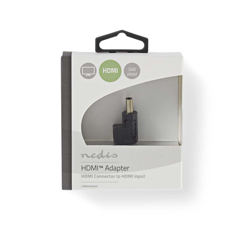 Nedis CVBW34902AT HDMI-ADAPTER HDMI-stik 270 ° ved Haaks-HDMI-kvinden