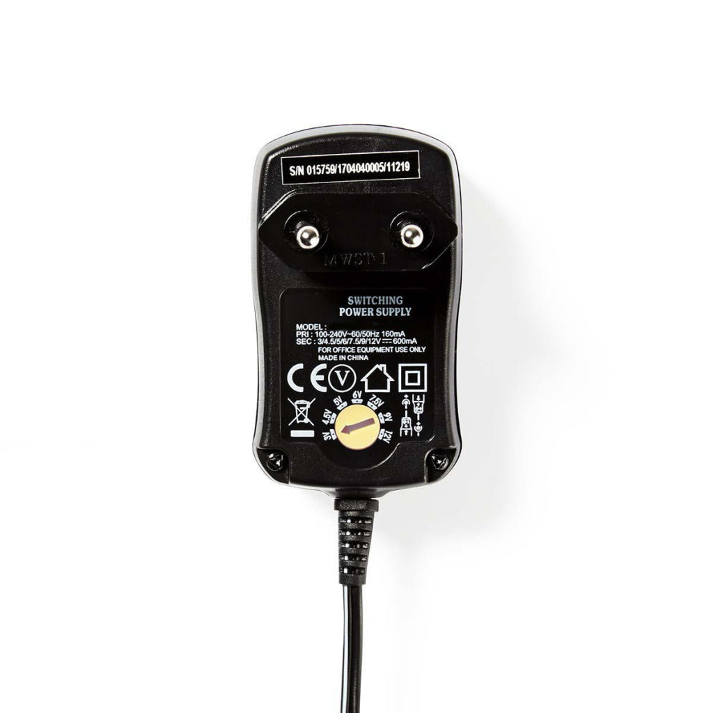 Nedis ACPA006 Universal-Wechselstrom-Netzteil 3 4,5 5 6 7,5 9 12 V DC 0,6 A