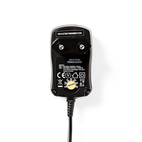 Nedis ACPA006 Universal-Wechselstrom-Netzteil 3 4,5 5 6 7,5 9 12 V DC 0,6 A