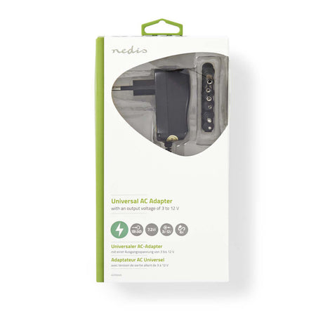 Nedis ACPA006 Universal-Wechselstrom-Netzteil 3 4,5 5 6 7,5 9 12 V DC 0,6 A