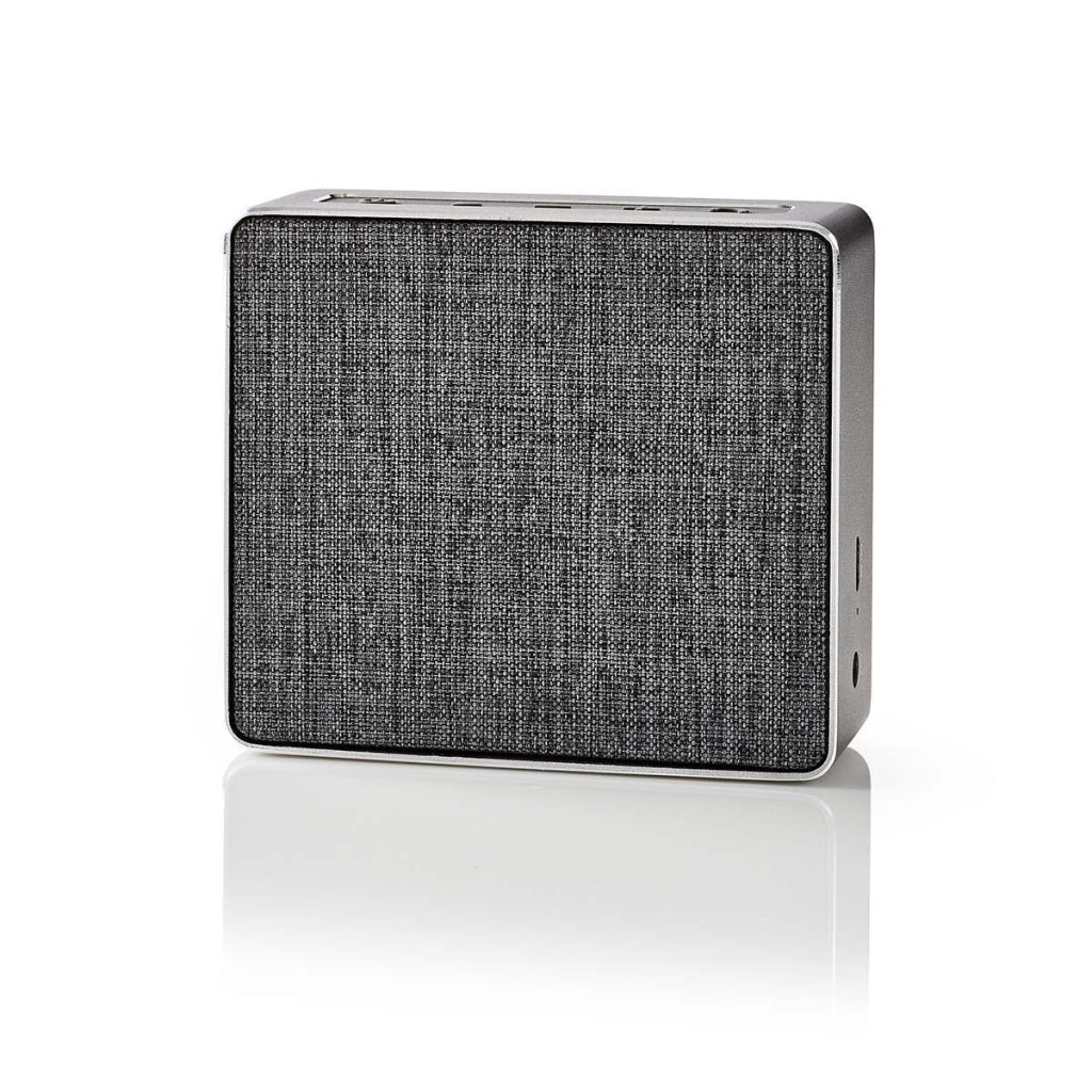 Nedis SPBT1002Gy høyttaler med Bluetooth® 15 W Metal Design Gunmetal