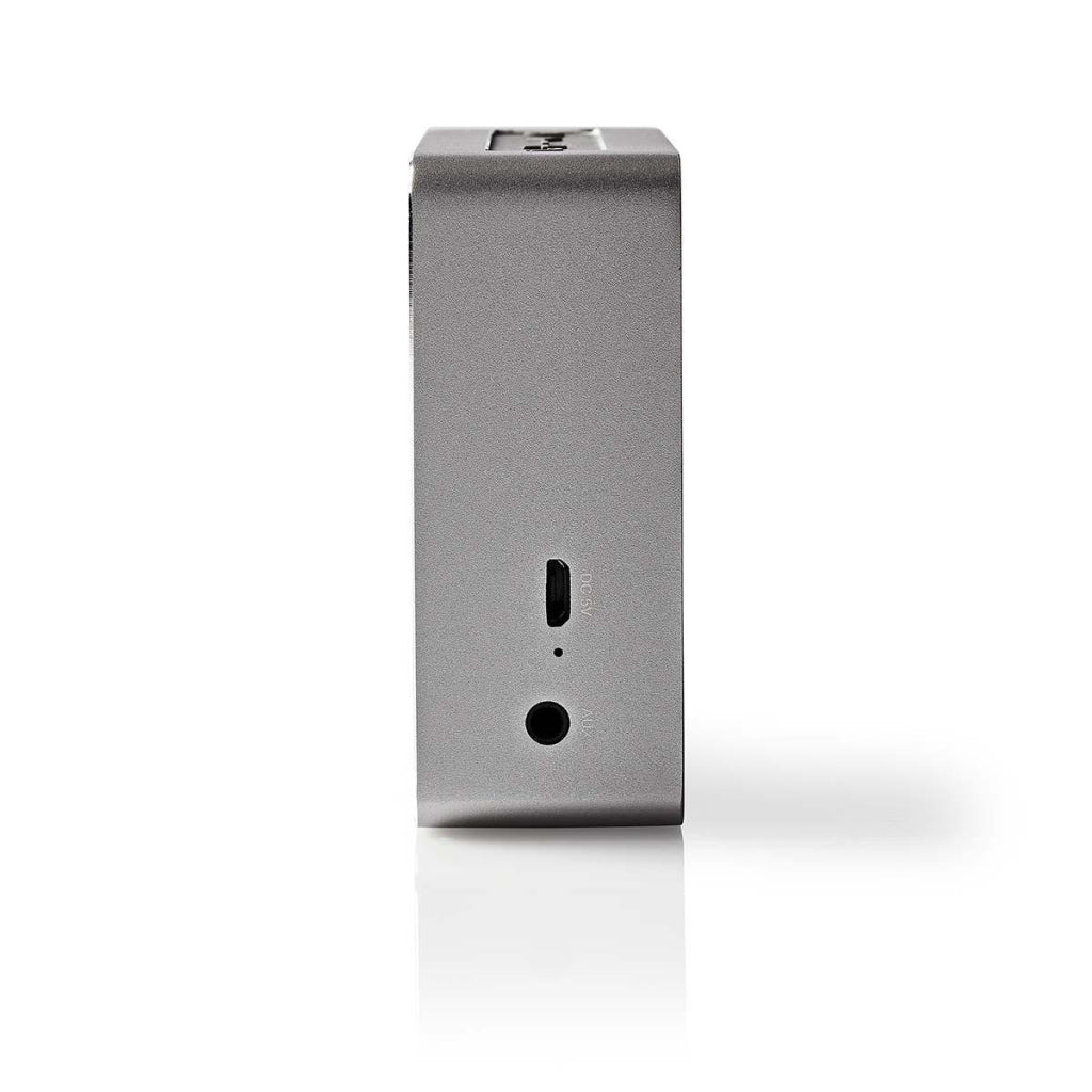 Nedis SPBT1002GY -højttaler med Bluetooth® 15 W Metal Design Gunmetal