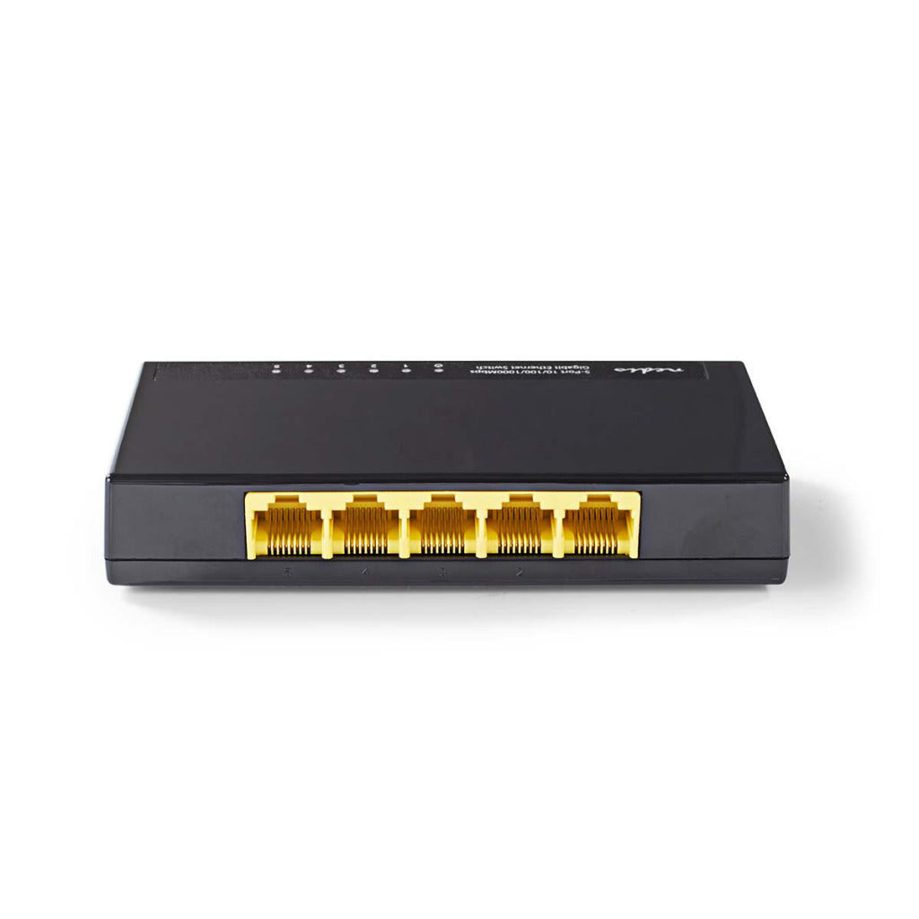 NEDIS NSWH5P100BK NETWORKSWITCH 5 VRATOV 1 Gbps LED luči LED