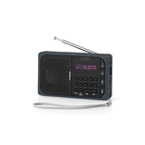 Nedis rdfm2100gy fm-radio 3,6 w usb-poort microsd-kaartsleuf zwart grijs