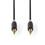 NEDIS CABP22000AT20 Cable de audio estéreo 3.5 mm masculino - 3.5 mm masculino 2.0 m antracita