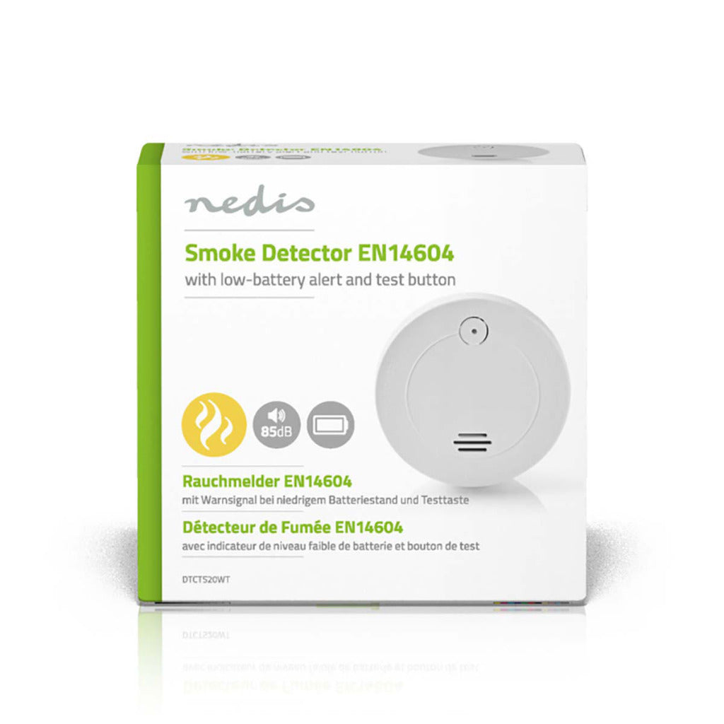 NEDIS DTCTS20WT Detector de humo EN14604 Indicador de batería