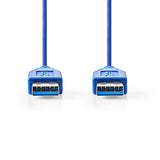 Nedis CCGP61000BU20 USB 3.0 Kabel A Mann - ein männlicher 2,0 m blau