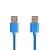 Nedis CCGP61000BU20 USB 3.0 Kabel A Mann - ein männlicher 2,0 m blau