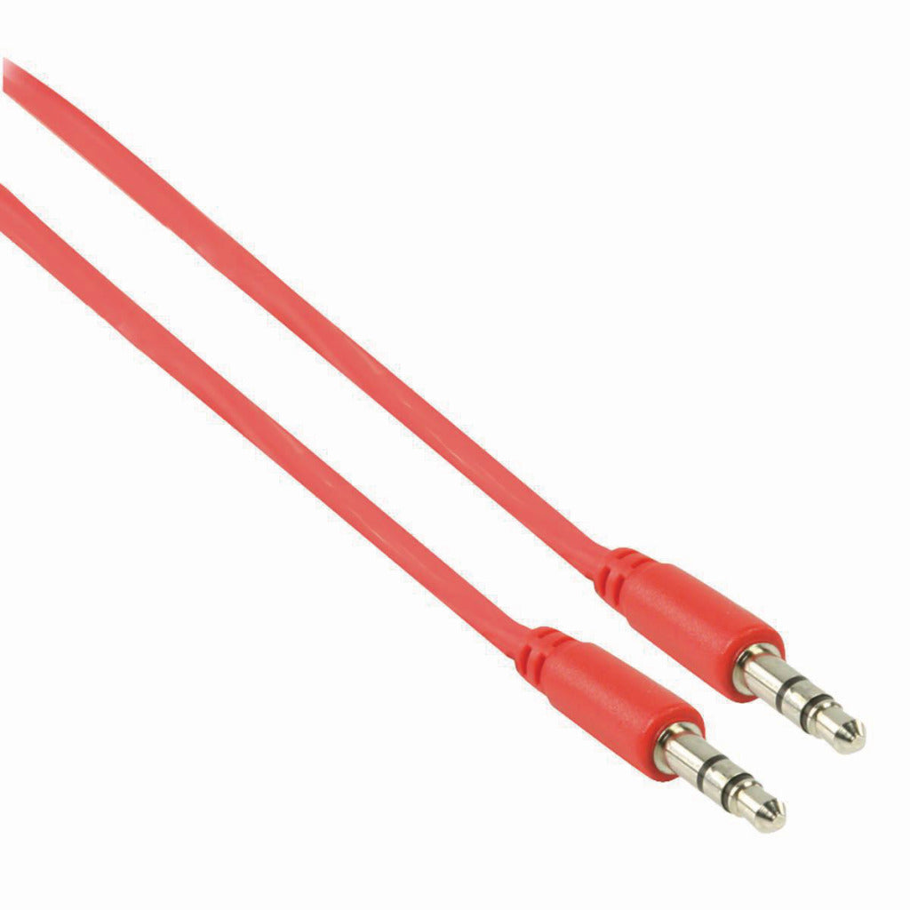 NEDIS CAGP22005RD10 Cable de audio estéreo 3.5 mm masculino - 3.5 mm masculino 1.0 m rojo