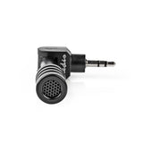 Nedis MicMJ100bk Microfono cablato Mini plug-in 3,5 mm nero