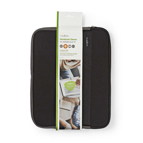 Nedis nbse13100bk Notebookhülle 13–14 Neopren schwarz anthrazit