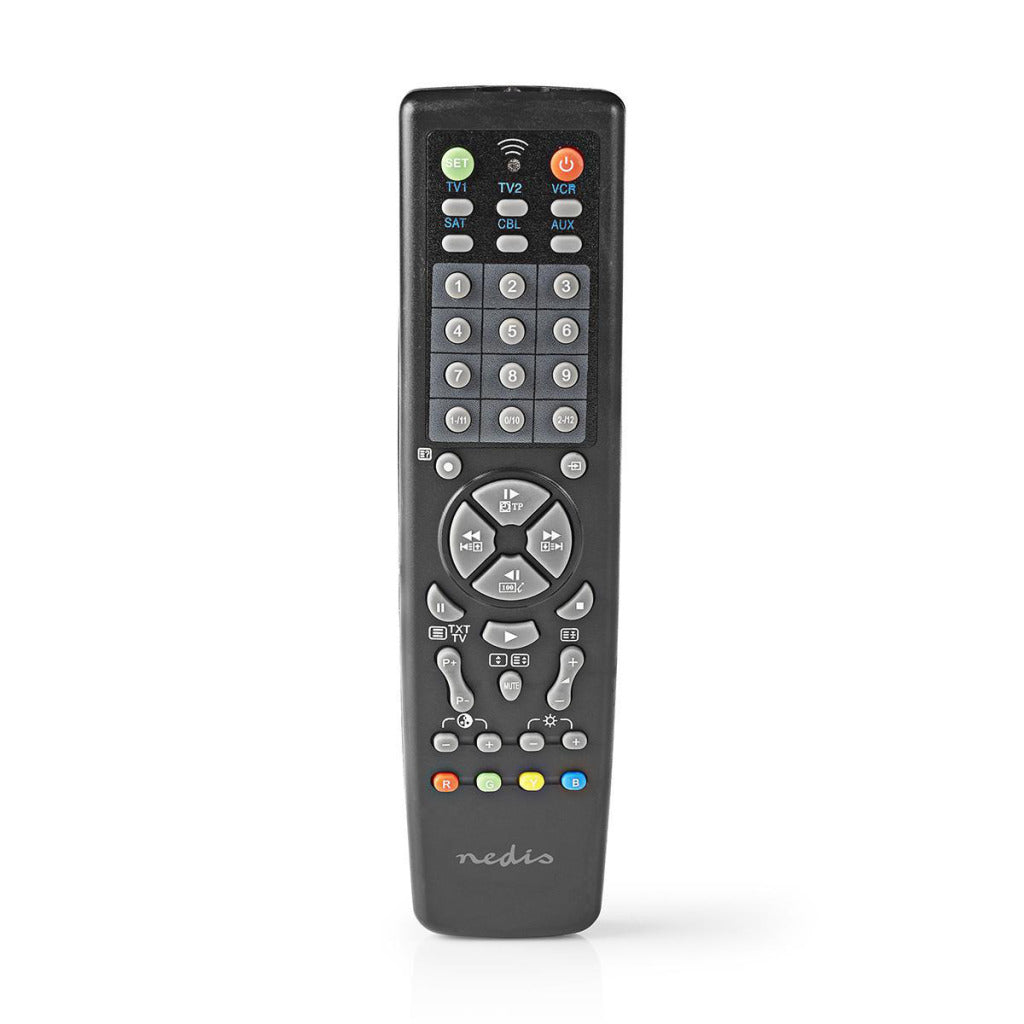 Nedis TVC2100BK Universal Remote Comprey Pre -Programped Operate 10 zařízení