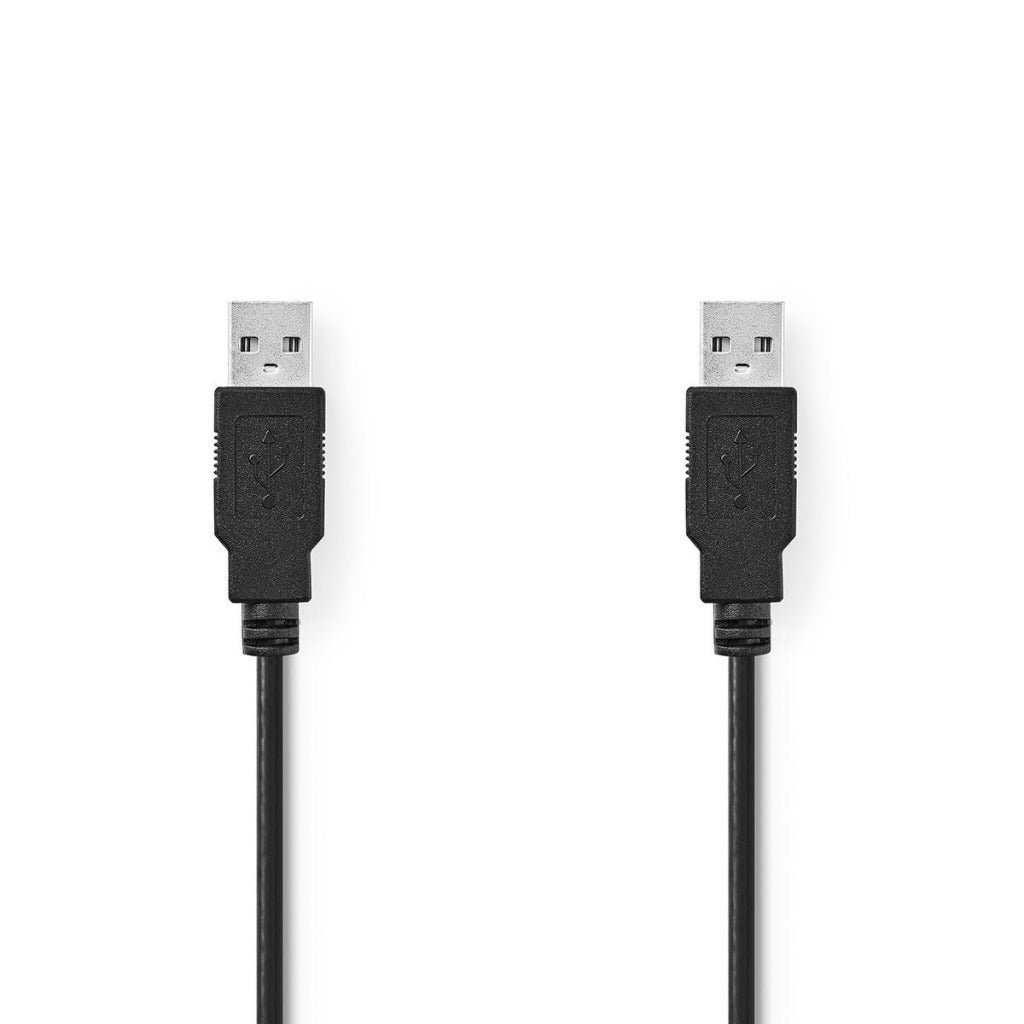 Nedis CCGT60000BK10 Kabel USB 2.0 A Mann - ein männlicher 1,0 m schwarz