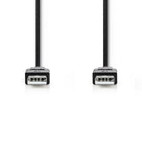 Nedis ccgt60000bk10 Kabel USB 2.0 A-Stecker - A-Stecker 1,0 m schwarz