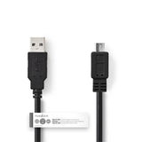 Nedis ccgt60500bk20 Kabel USB 2.0 A Stecker - Micro B Stecker 2,0 m schwarz