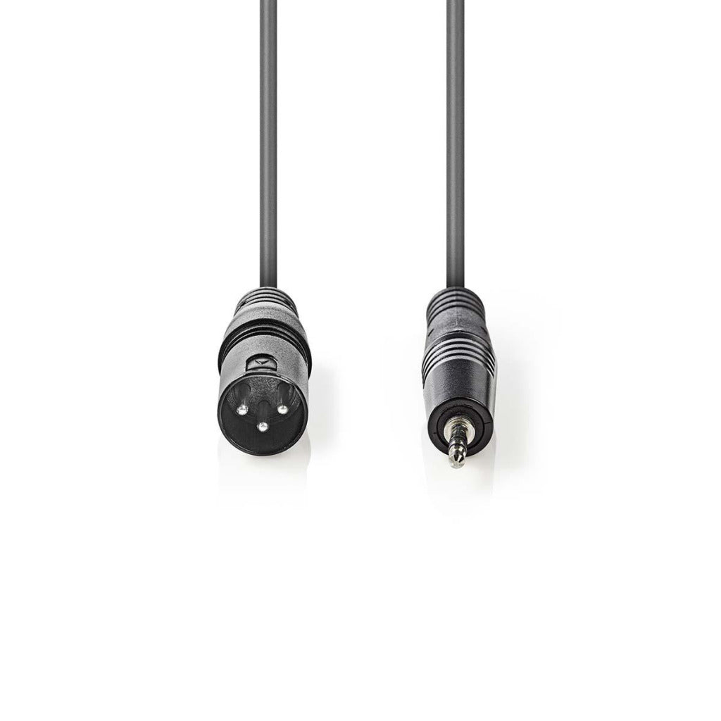 NEDIS COTH15300GY30 XLR Cable de audio XLR 3 pines macho 3.5 mm macho 3.0 m gris