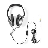 Nedis HPWD1201BK Over-ear headphones wired 6.00 m silver black