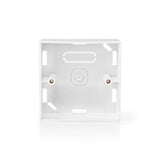 NEDIS WIFIWB10WT Caja de construcción Montaje de pared 86 x 86 mm blanco