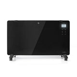 Nedis htpl20fbk Gla Panel Konvektor Herd Thermostat LCD -Bildschirm 2 Heizständer Stehende Wandmontage 2000 W Schwarz