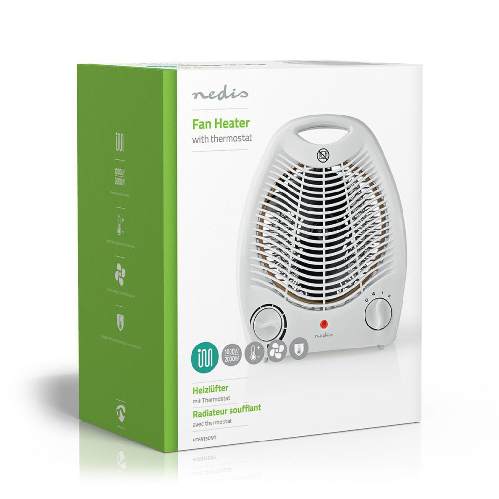 Nedis HTFA13CWT Heizlüfter 2000 W Thermostat