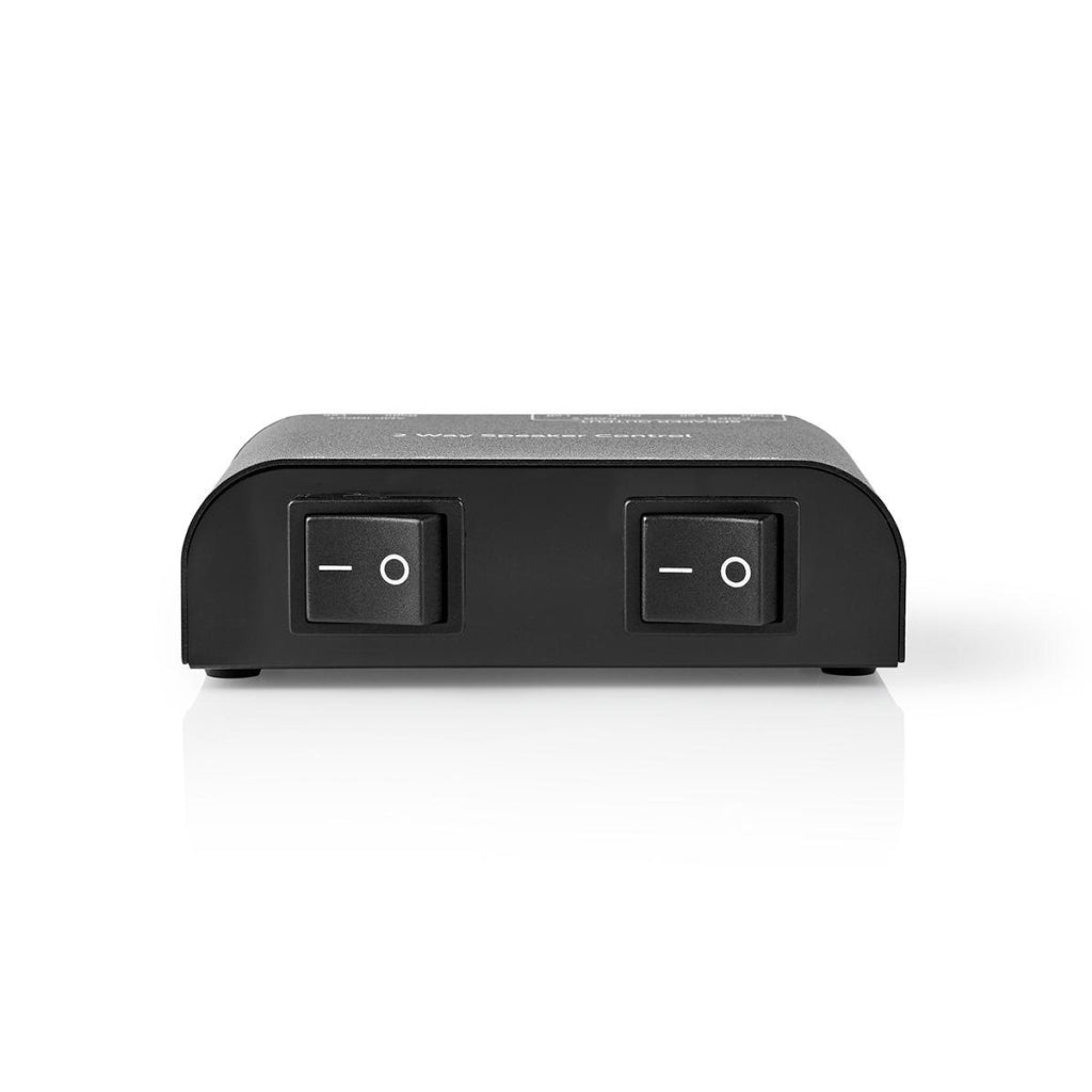 Nedis aswi2602bk Lautsprecherschalter 2 Ports Klemmanschluss schwarz