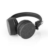 Nedis FSHP250AT Bluetooth® headphones with woven fabric covered on-ear | 18 hours playing time Anthracite black