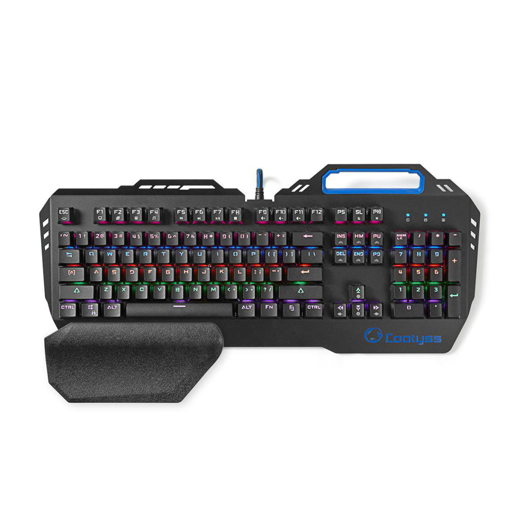 Nedis GKBD400BKUS Mechanical Gaming keyboard RGB lighting US International Metal Design