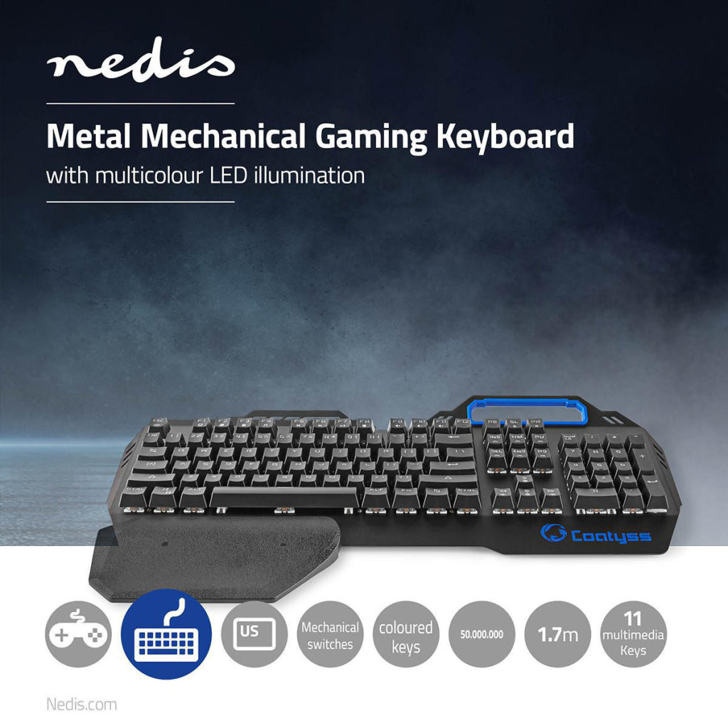 Nedis GKBD400BKUS Clavier de jeu mécanique