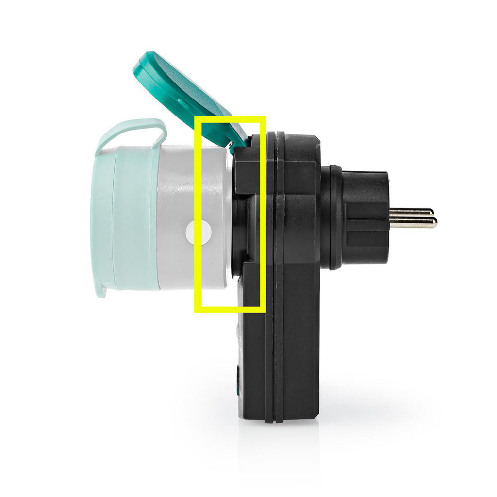 Nedis RFPOM120FBK RF Smart Plug Outdoor IP44 On Off RF Mesh Range Extender Schuko Typ F 3680 W